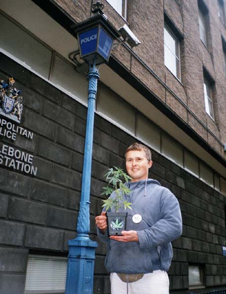 Outside Marylebone police station