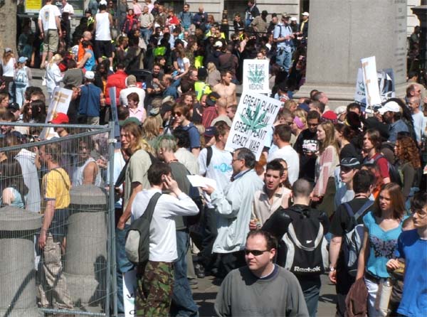 2005 cannabis demo London